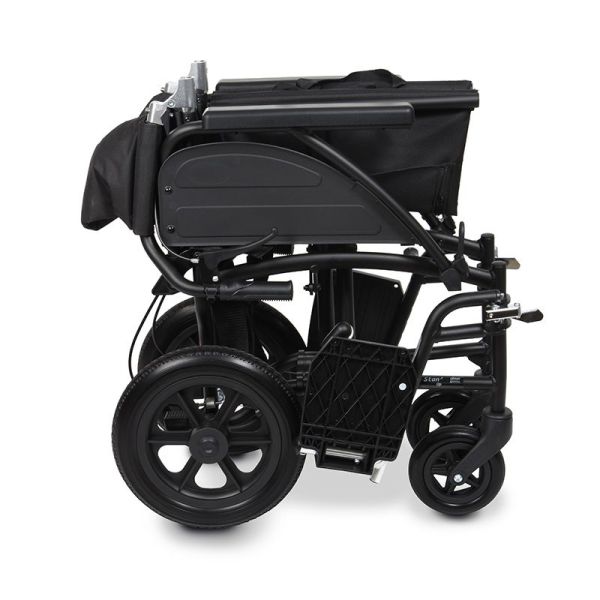 Fauteuil de Transfert Pliant Stan Up - Noir - Accoudoirs relevables