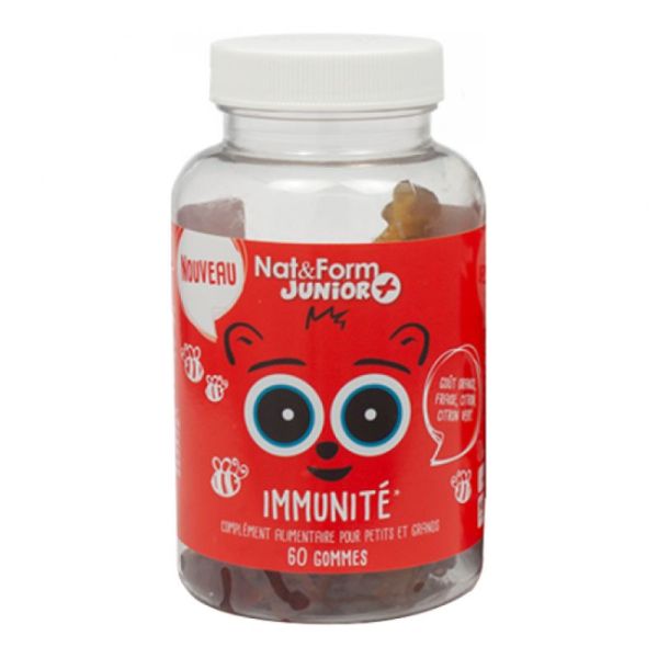 Junior+ - Oursons Immunité - 60 gommes