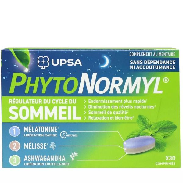 PhytoNormyl Sommeil - Régulateur du Cycle du Sommeil - 30 comprimés
