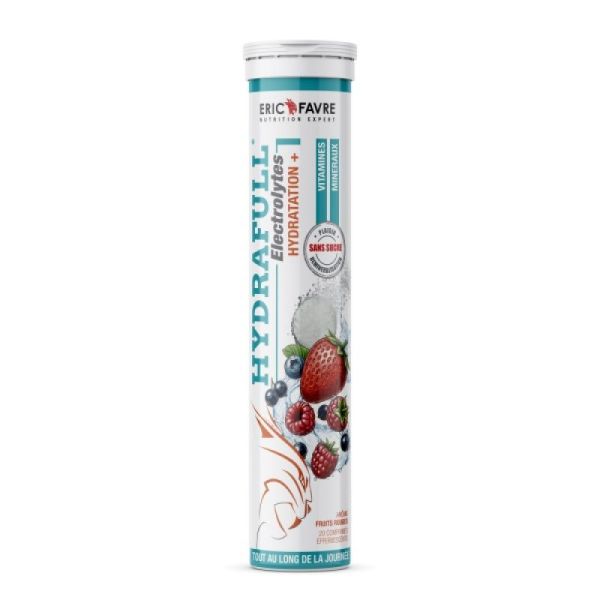 Hydrafull Electrolytes Hydratation+ - Fruits Rouges - 20 comprimés effervescents