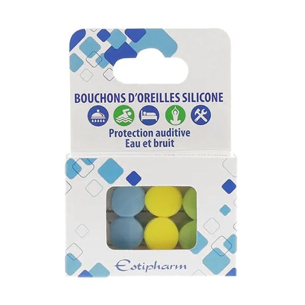 Bouchons d'oreilles en silicone - 4 paires