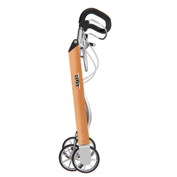 Rollator Let's Dream - Orange - Panier et plateau inclus