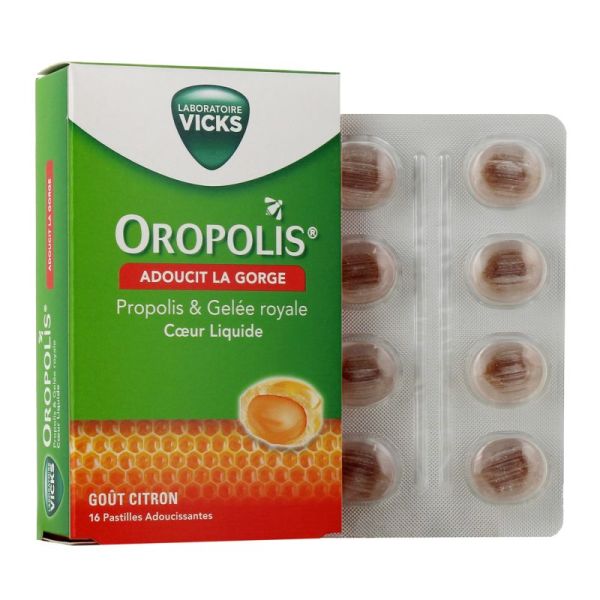 Oropolis Cœur Liquide Gelée Royale - 16 Pastilles