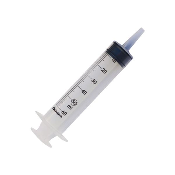 Seringue graduée 3 pièces catheter - 50/60 ml - Sans Aiguille - Cladimed - à l'Unité