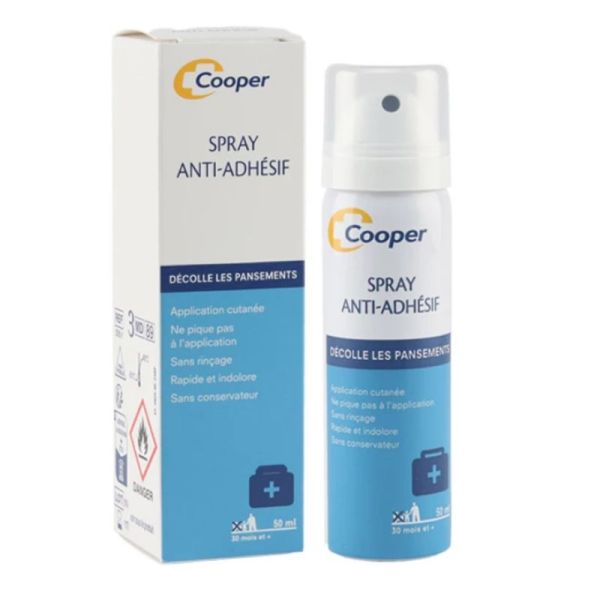 Spray Anti-Adhésif Stérile - Décolle les pansements Retire colle - 50 ml