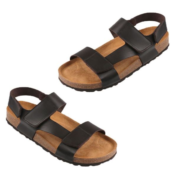 Sandales confort pour homme - Riviera - Marron