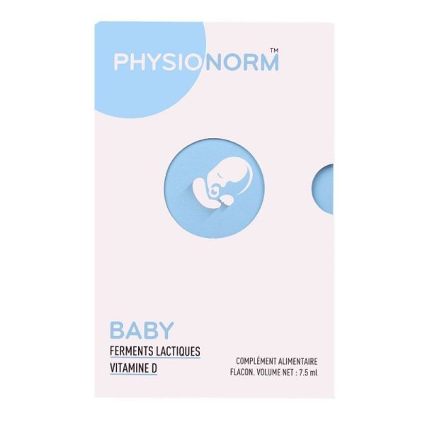 Physionorm Baby - Flore intestinale bébé - Flacon gouttes 7,5ml