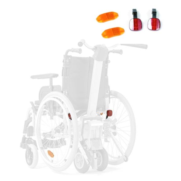 Réflecteurs pour roue de fauteuil roulant