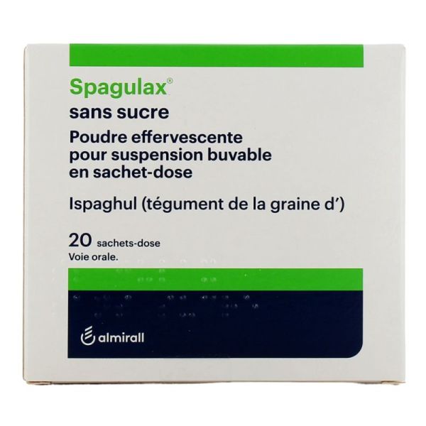Spagulax sans sucre - Constipation - 20 sachets Poudre effervescente