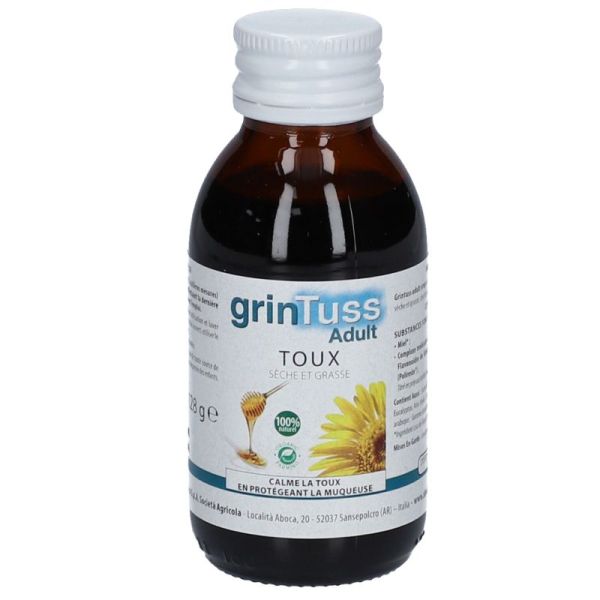 ABOCA - GrinTuss Adulte - Toux sèche et grasse - 20 comprimés à sucer